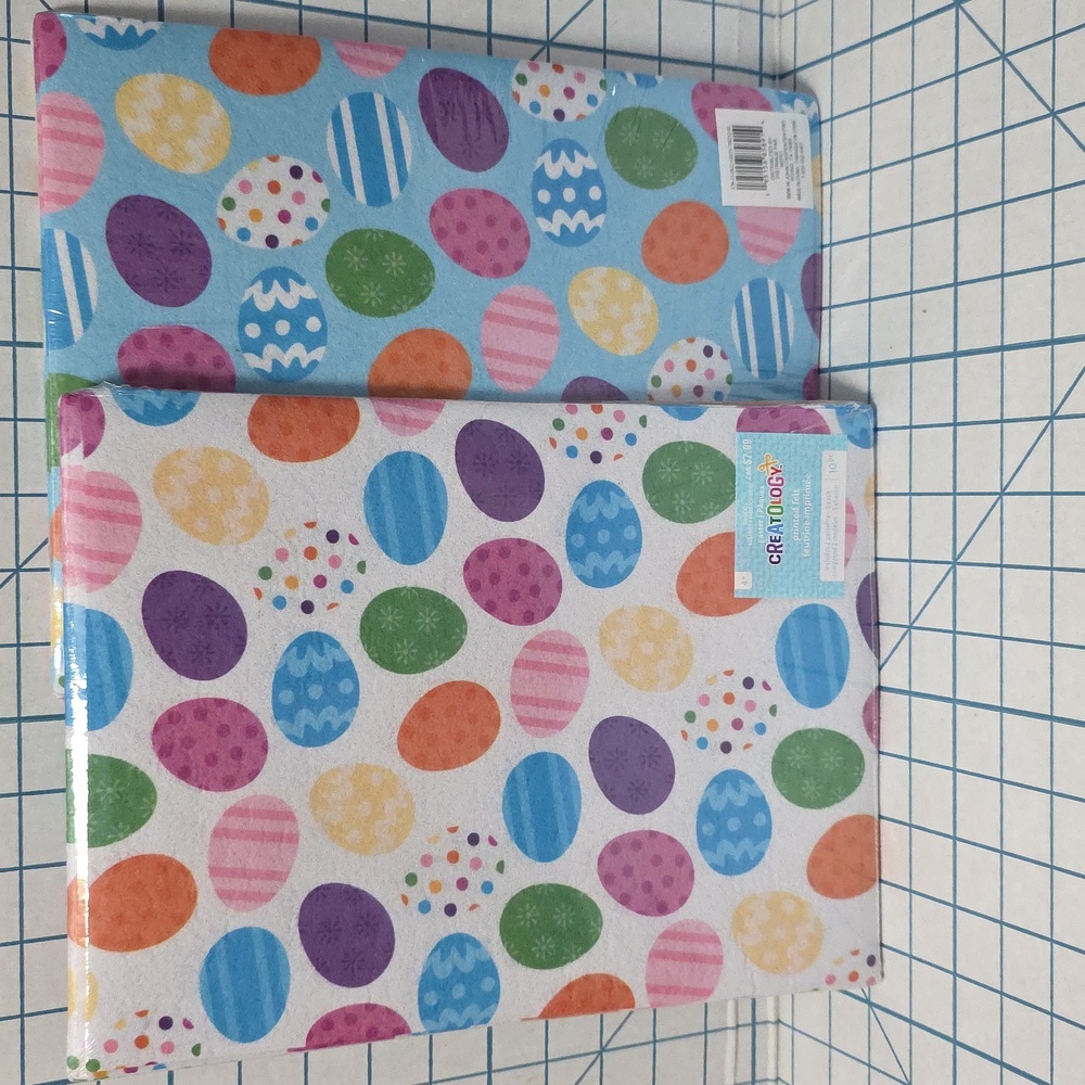 Creatology Easter‎ Egg Felt Sheets 10 Piece Per Pack 9" X 12" NIP